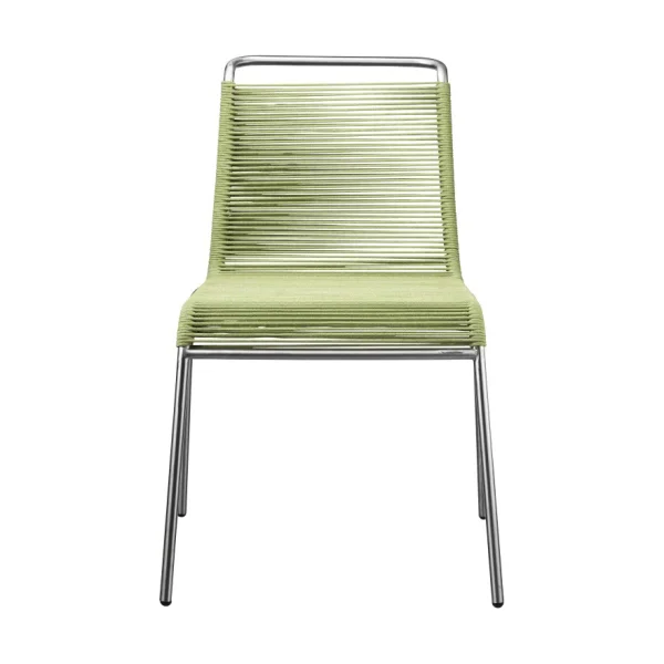 FDB Møbler M20 Teglgård Cord Chair Green mixed-stainless steel