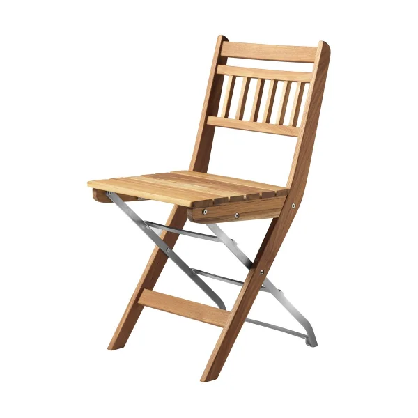 FDB Møbler M23 Lilleø balcony chair Teak-stainless steel