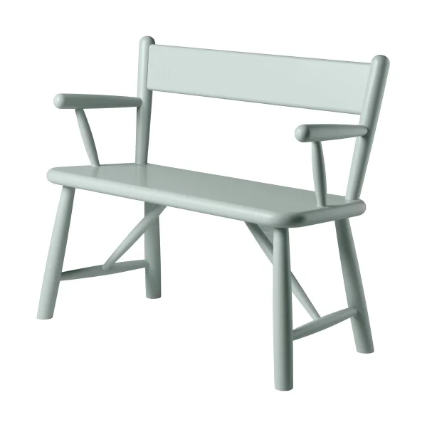 FDB Møbler P11 children's bench Blue grey