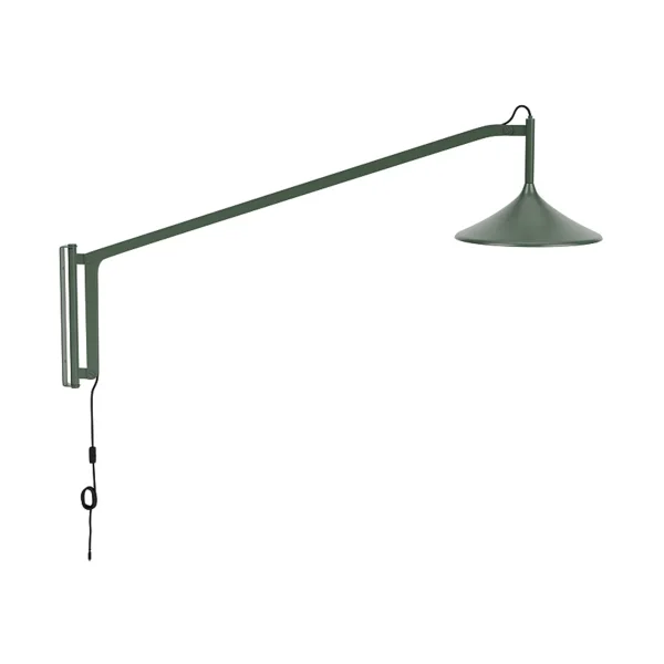 FDB Møbler U17 Hasle wall lamp Olive green, 134 cm