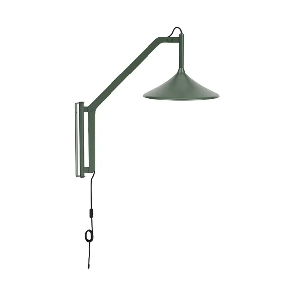 FDB Møbler U18 Hasle wall lamp Olive green, 67.5 cm
