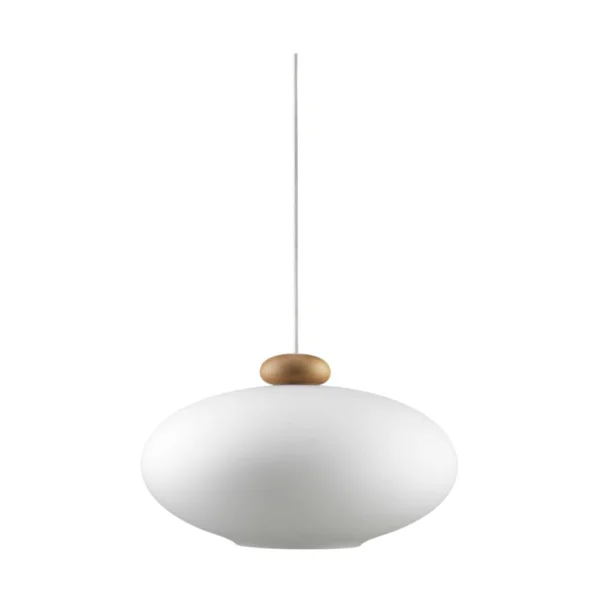 FDB Møbler U3 Hiti pendant Opal glass-oak nature lacquered