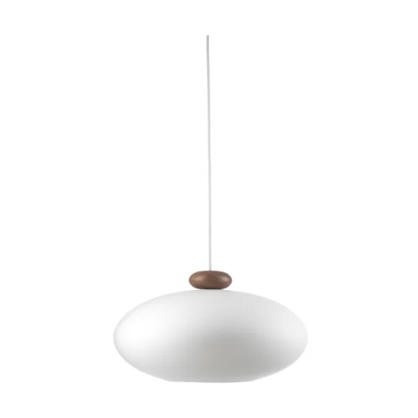 FDB Møbler U3 Hiti pendant Opal glass-walnut nature lacquered