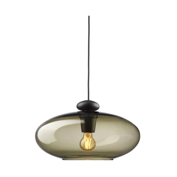 FDB Møbler U3 Hiti pendant Smokey grey-oak black painted