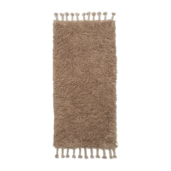 Ferm Living Amass long pile rug 70x140 cm White Pepper