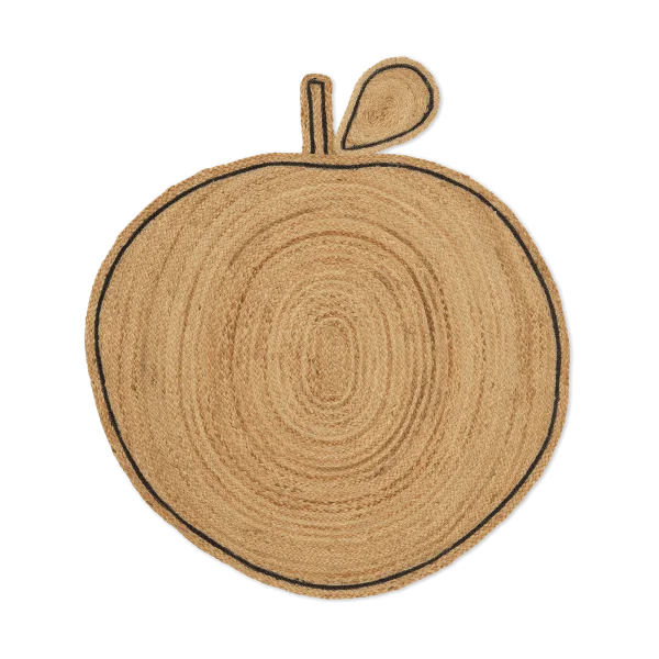 Ferm Living Apple braided jute rug Natural