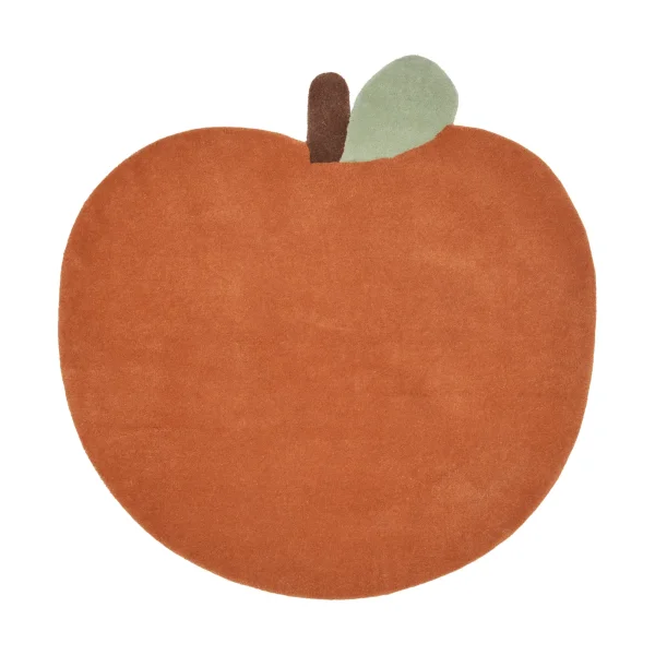 Ferm Living Apple tufted rug Brown Clay, 110x110 cm