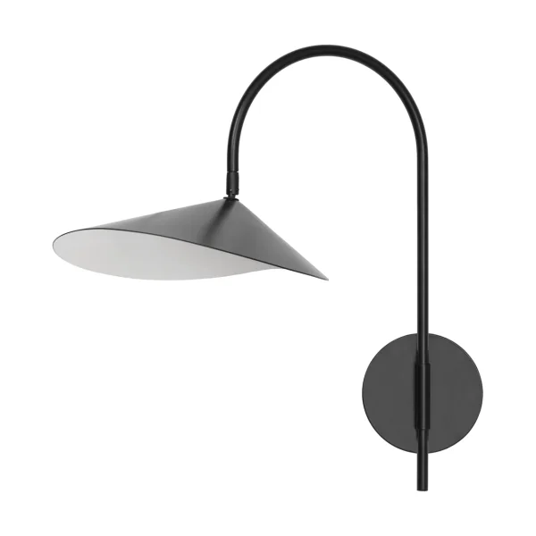 Ferm Living Arum swivel wall lamp hardwired installation Black