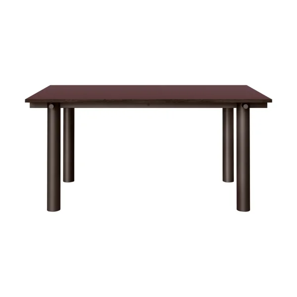 Ferm Living Atura dining table Dark chocolate-burgundy, 90x160 cm