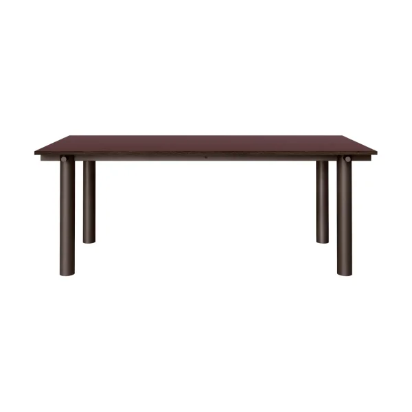Ferm Living Atura dining table Dark chocolate-burgundy, 90x200 cm