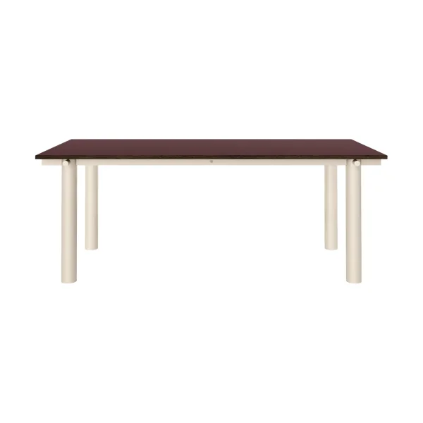 Ferm Living Atura dining table Light cashmere-burgundy, 90x200 cm