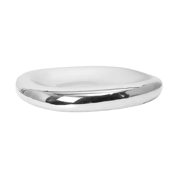 Ferm Living Bellure centrepiece decorative bowl Ø35 cm Silver