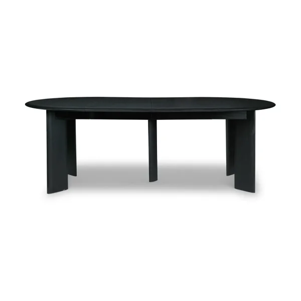 Ferm Living Bevel Extendable dining table Black-oiled beech, incl. 2 extension leaf