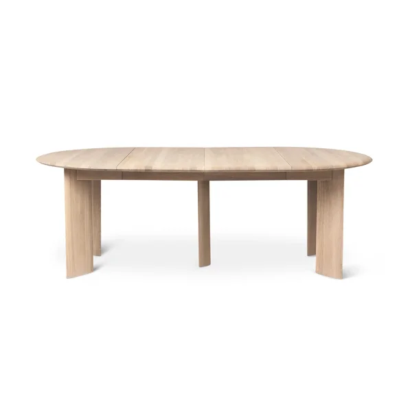 Ferm Living Bevel Extendable dining table White-oiled oak. incl. 2 extension leaf