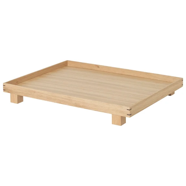 Ferm Living Bon wooden tray large oak