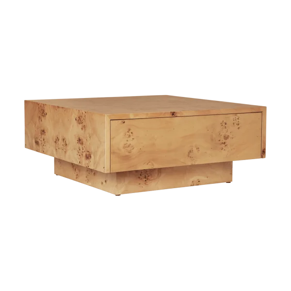 Ferm Living Burl storage coffee table 70x70 cm Natural