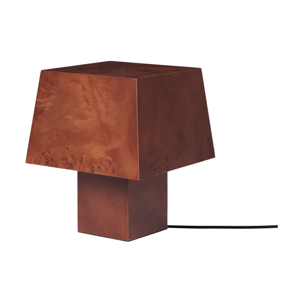 Ferm Living Burl table lamp 33 cm Dark stained burl