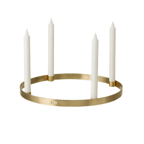 Ferm Living Circle brass candleholder large