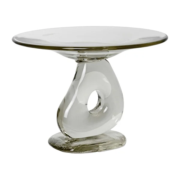 Ferm Living Damo glass centerpiece tray Ø30 cm Clear