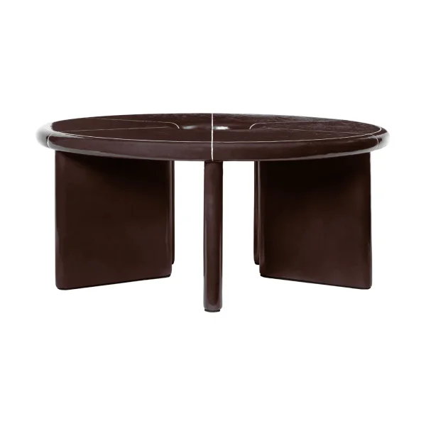 Ferm Living Deya coffee table Ø80x32 cm Chestnut brown
