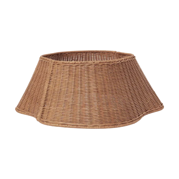 Ferm Living Drape braided tree skirt Christmas tree basket Natural