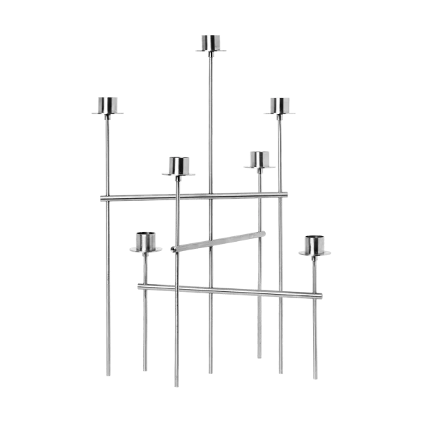 Ferm Living Elysia candlestick Brushed stainless steel