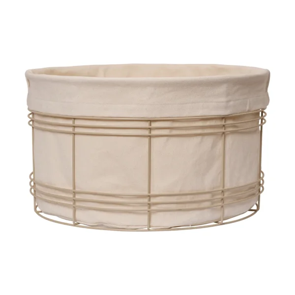 Ferm Living Fio storage basket Cashmere-natural, Ø53x30.2 cm