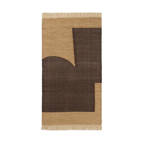 Ferm Living Forene carpet Tan-Chocolate, 80x140 cm