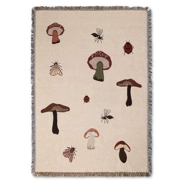 Ferm Living Forest tapestry throw 120x170 cm Sand