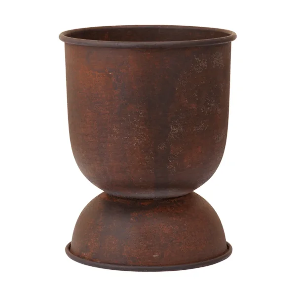 Ferm Living Hourglass flower pot extra small Ø21 cm Rust