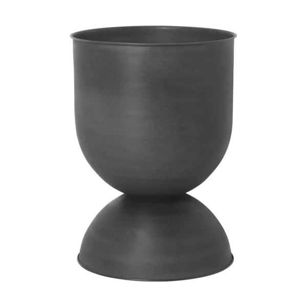 Ferm Living Hourglass flower pot medium Ø40 cm Black-dark grey
