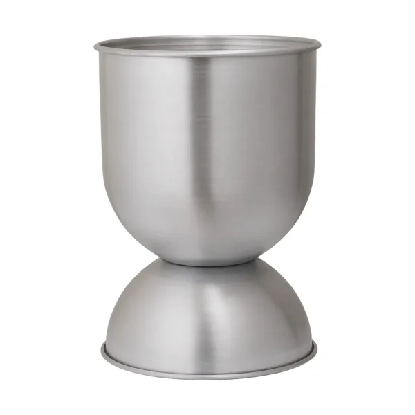 Ferm Living Hourglass flower pot small Ø30 cm Aluminium