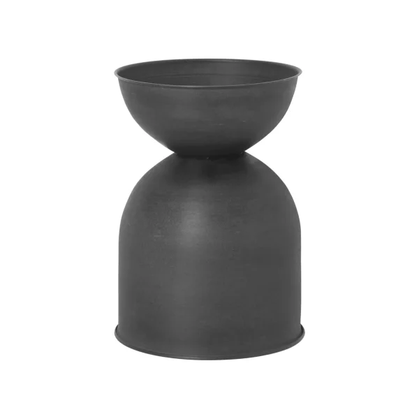 Ferm Living Hourglass flower pot small Ø30 cm Black-dark grey