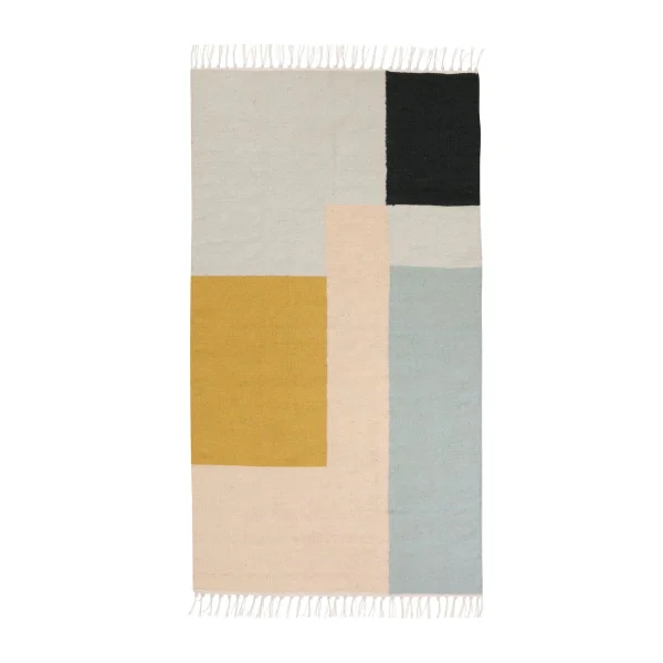 Ferm Living Kelim rug 80x140 cm squares