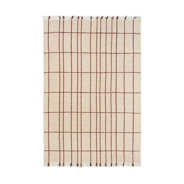 Ferm Living Late rug Parchment-chestnut, 170x240 cm