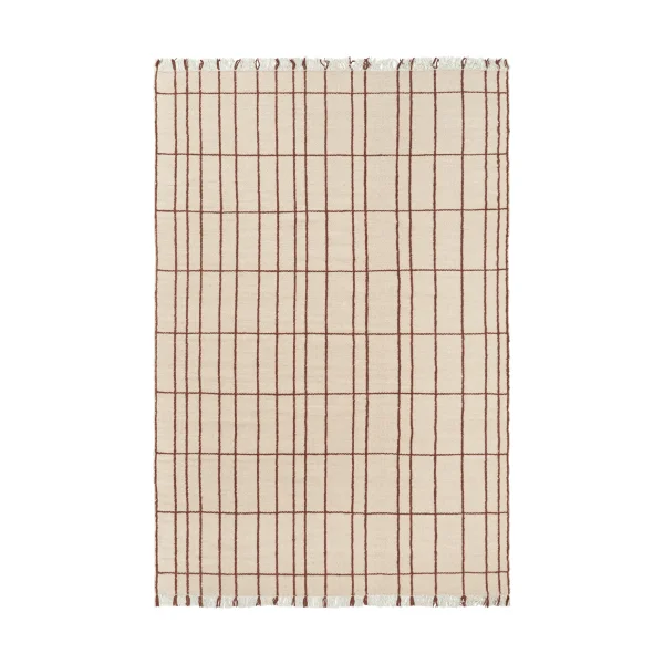 Ferm Living Late rug Parchment-chestnut, 200x300 cm