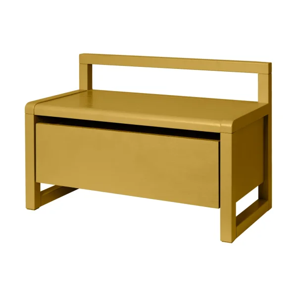 Ferm Living Little Architect storage bench Yellow, 60x30x41.2 cm
