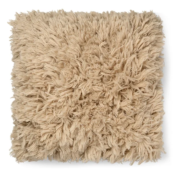 Ferm Living Meadow High Pile cushion 50x50 cm Light Sand