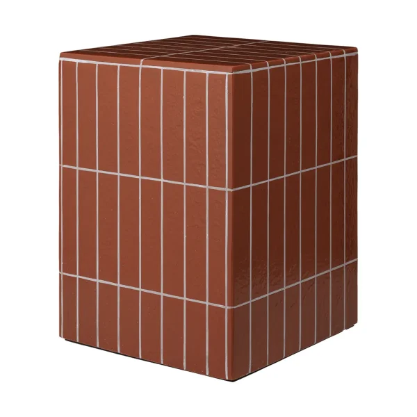 Ferm Living Pillar side table Brown, 32x32x42 cm
