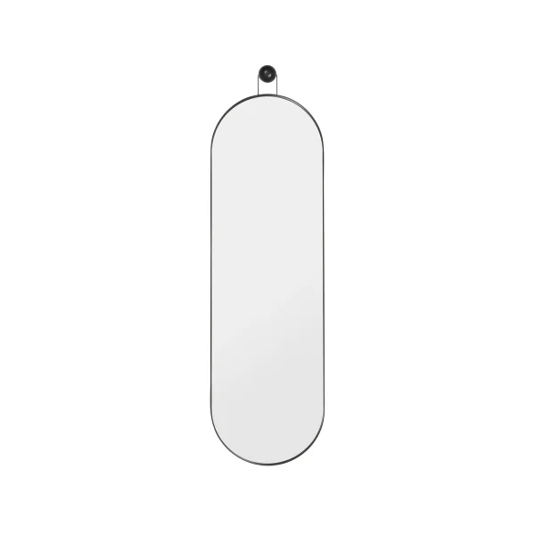 ferm LIVING Poise oval mirror black