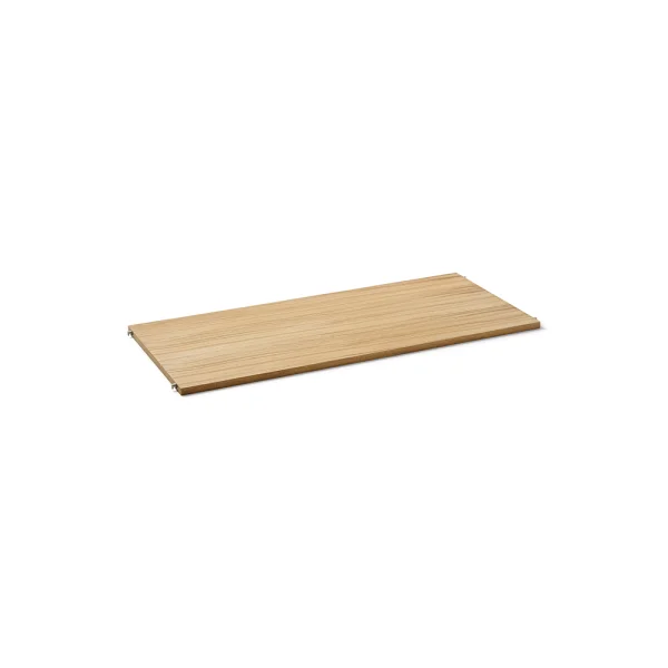 Ferm Living Punctual Perforated shelf 90 cm Oiled oak, light grey