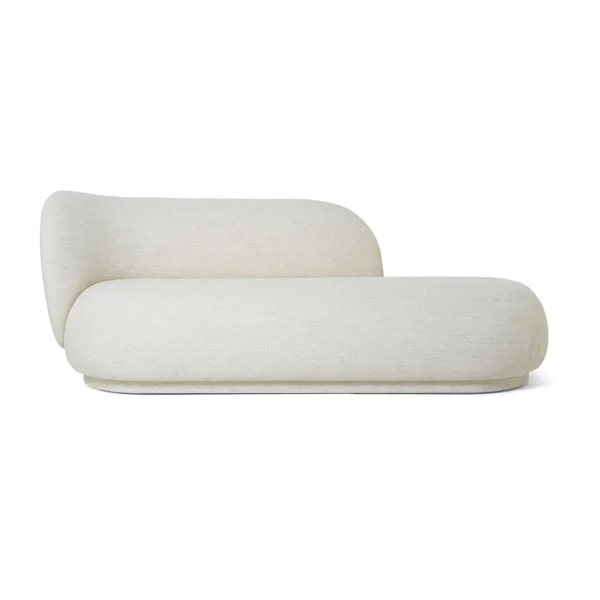 Ferm Living Rico divan chaise bouclé left Off white