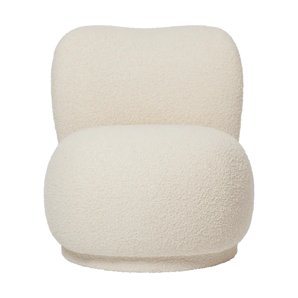 Ferm Living Rico lounge chair piccolo swivel Nordic Bouclé-Off-white