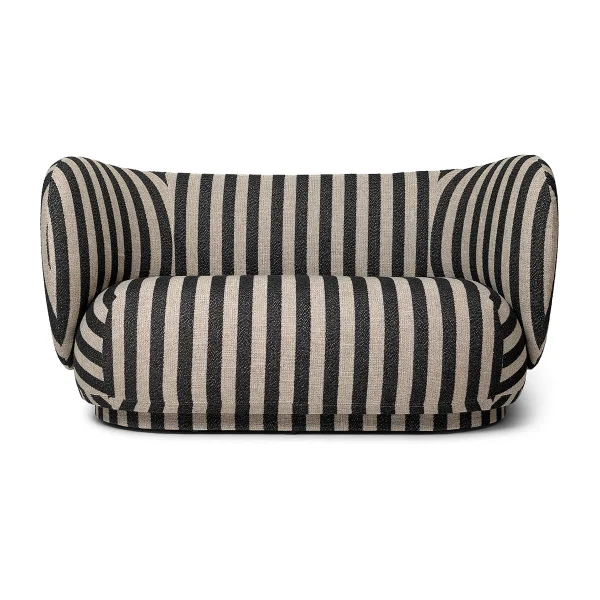 Ferm Living Rico sofa 2-seater Louisiana sand black