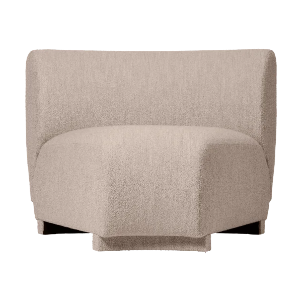 Ferm Living Rico sofa module corner 45 Soft Bouclé Natural