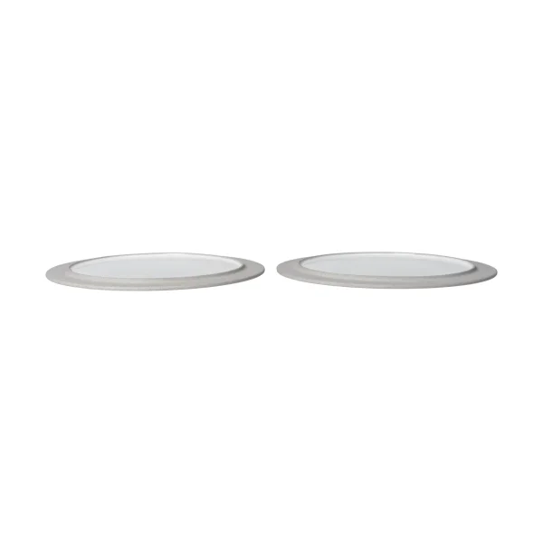 Ferm Living Sonae plate 2-pack Grey-white, Ø28 cm