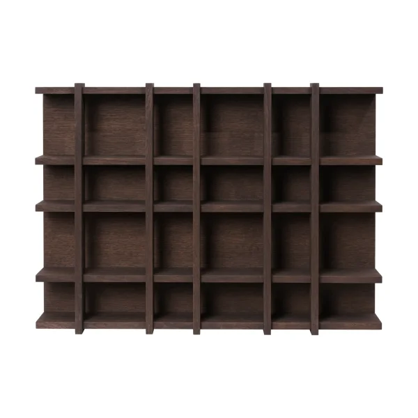 Ferm Living Tilem bookcase Dark-stained oak, 6x4