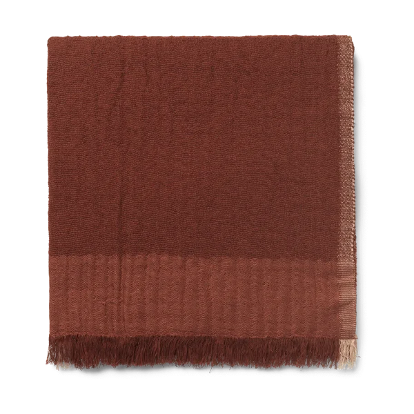 Ferm Living Weaver throw 120x170 cm Red Brown