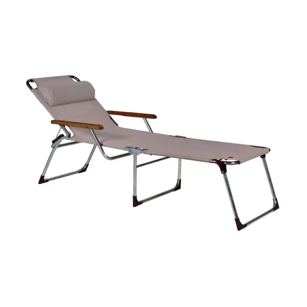 Fiam Amigo sun lounger high with armrests Continent