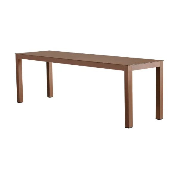 Fiam Aria bench Rust brown